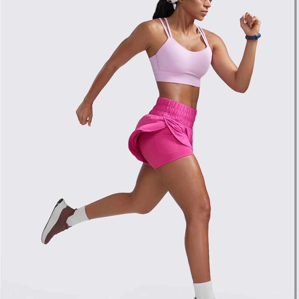 CRZ YOGA High Waisted Running Shorts